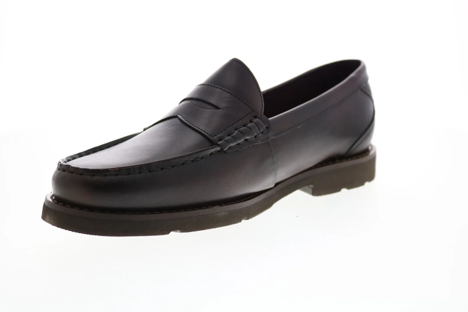 Rockport Modern Prep Penny CH8422 Mens Brown Wide Leather Loafers Penny Shoes