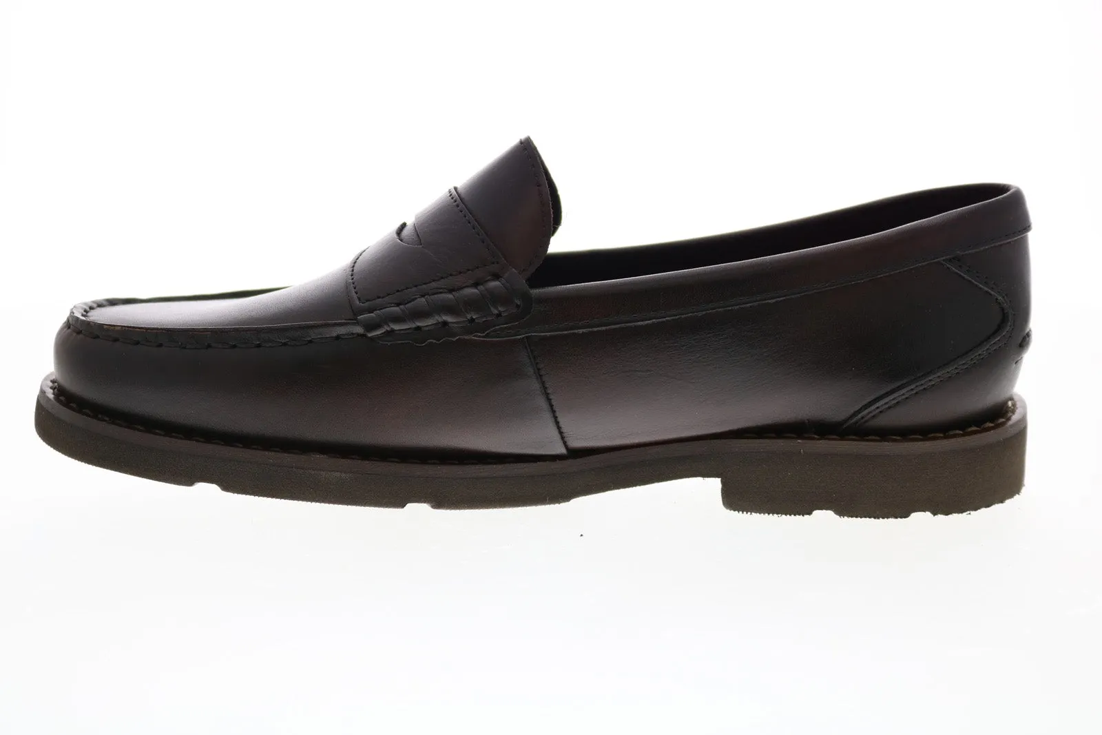 Rockport Modern Prep Penny CH8422 Mens Brown Wide Leather Loafers Penny Shoes