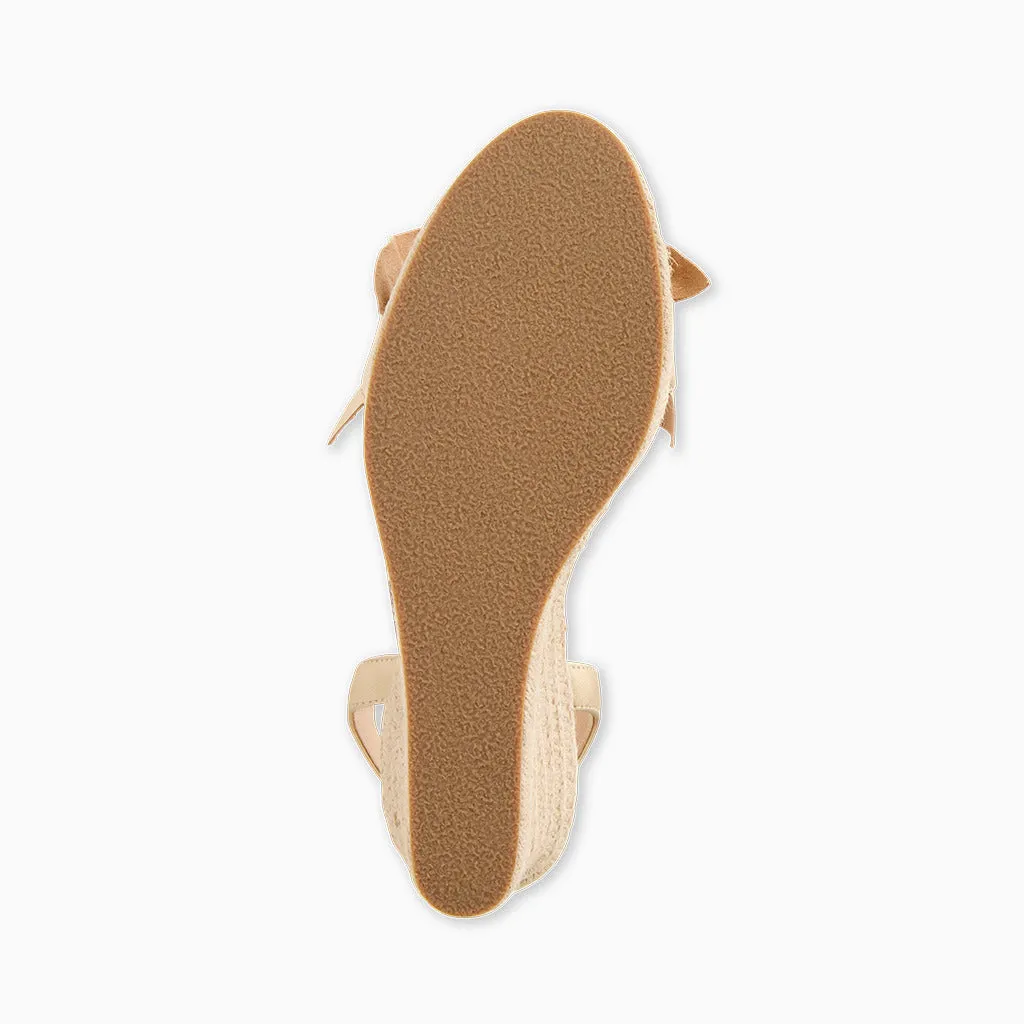 Rozette Ruffle Wedge