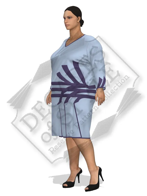 RPC - #Z01  1920s Dress with Applied Trim