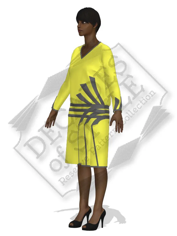 RPC - #Z01  1920s Dress with Applied Trim