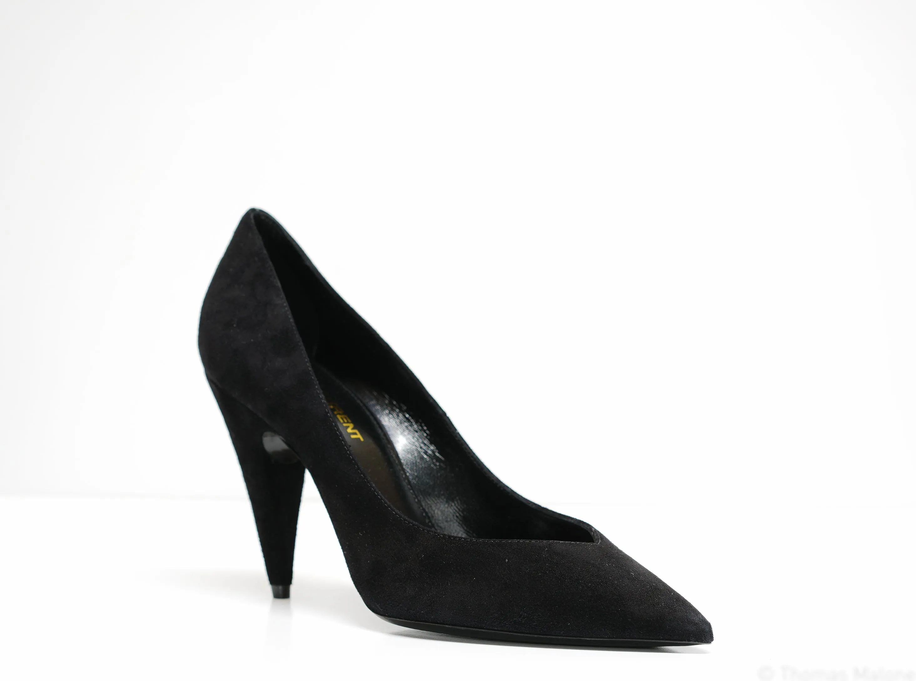 Saint Laurent Women's Black Suede Shoes Paris 95 632612 - 50% OFF