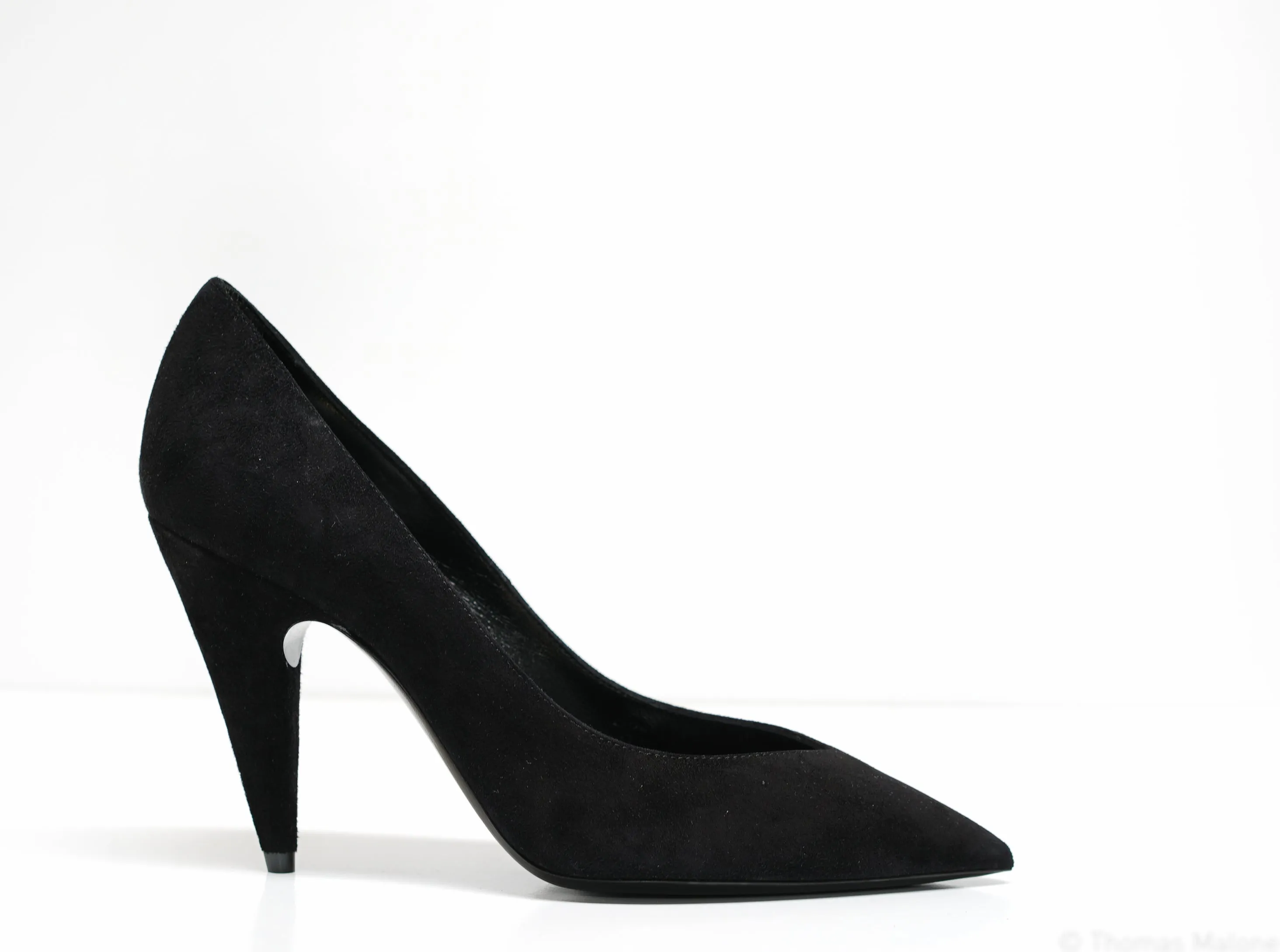 Saint Laurent Women's Black Suede Shoes Paris 95 632612 - 50% OFF