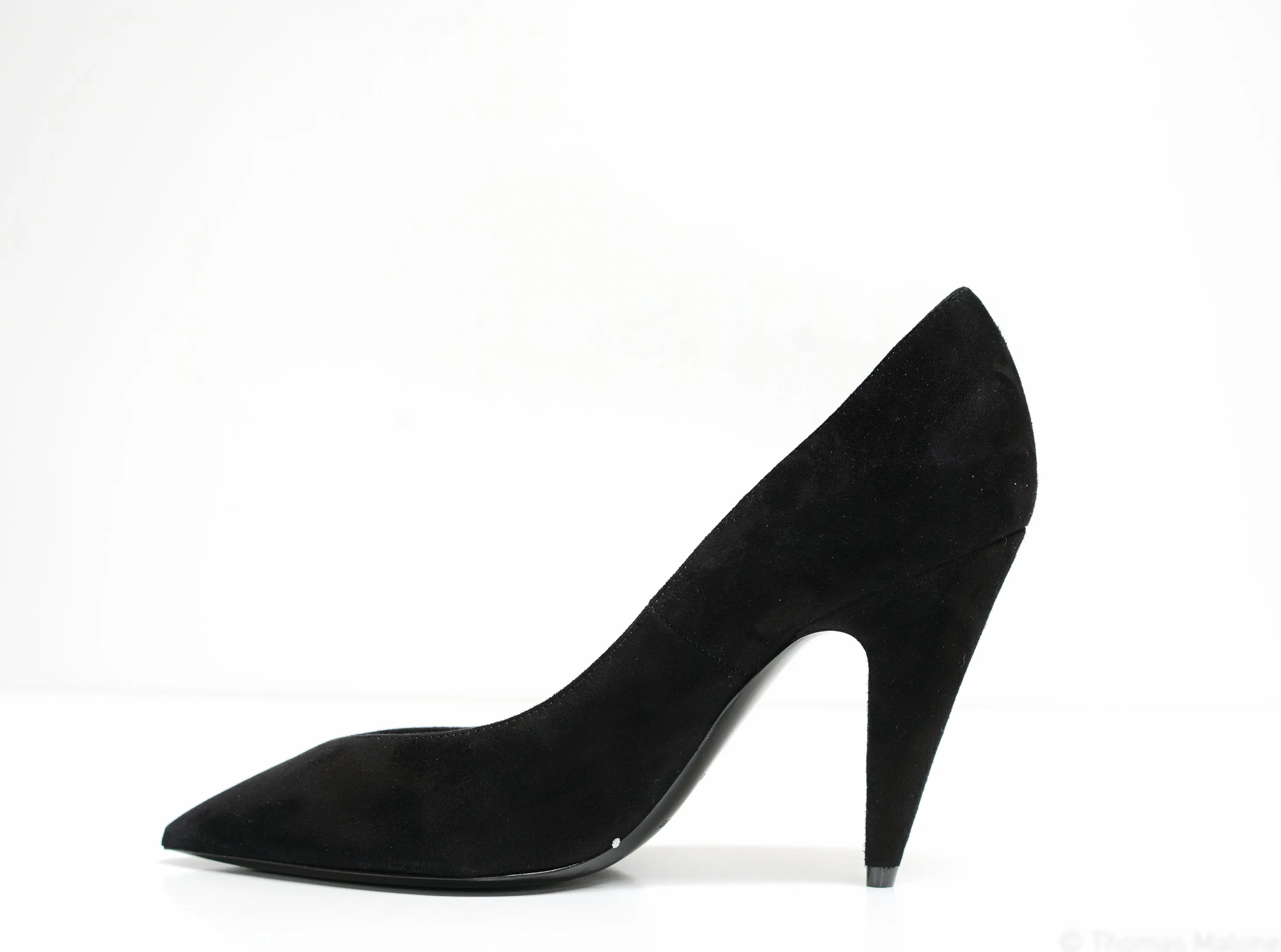 Saint Laurent Women's Black Suede Shoes Paris 95 632612 - 50% OFF