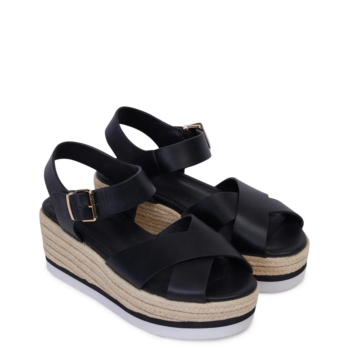 Sally Sandal | Black Calf