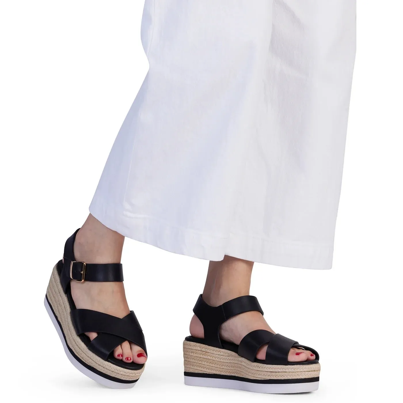 Sally Sandal | Black Calf