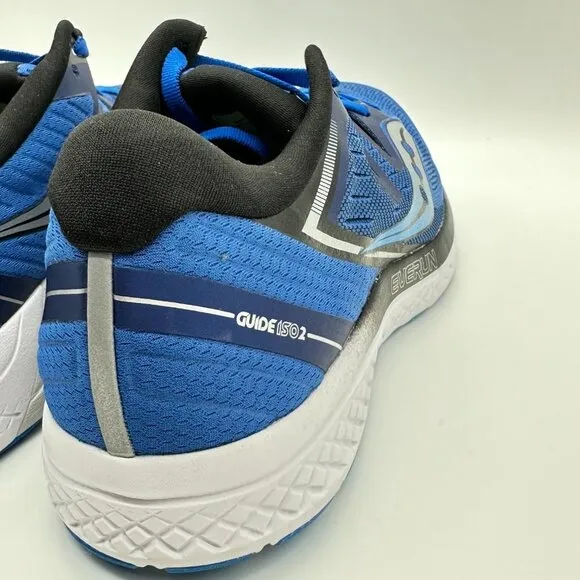 SAUCONY MEN'S GUIDE ISO 2 D WIDTH RUNNING SHOE SIZE 11.5