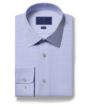 SBSP06240423 | Blue Micro Textured Oxford Dress Shirt