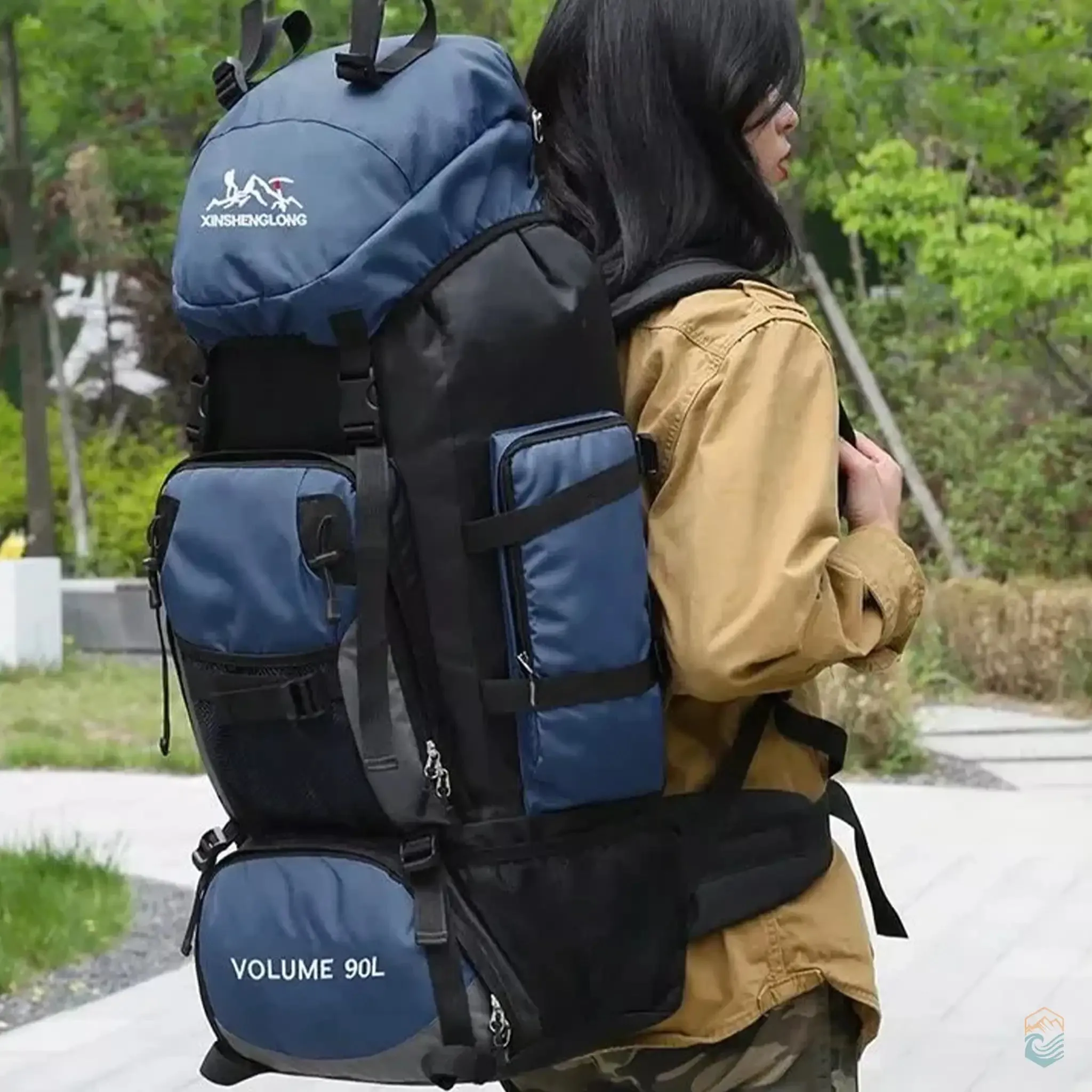 Scione 90L Waterproof Hiking Camping Backpack - Large Capacity Travel Rucksack for Outdoor Sports