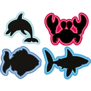 Sealife Chalkboards (Set of 4)