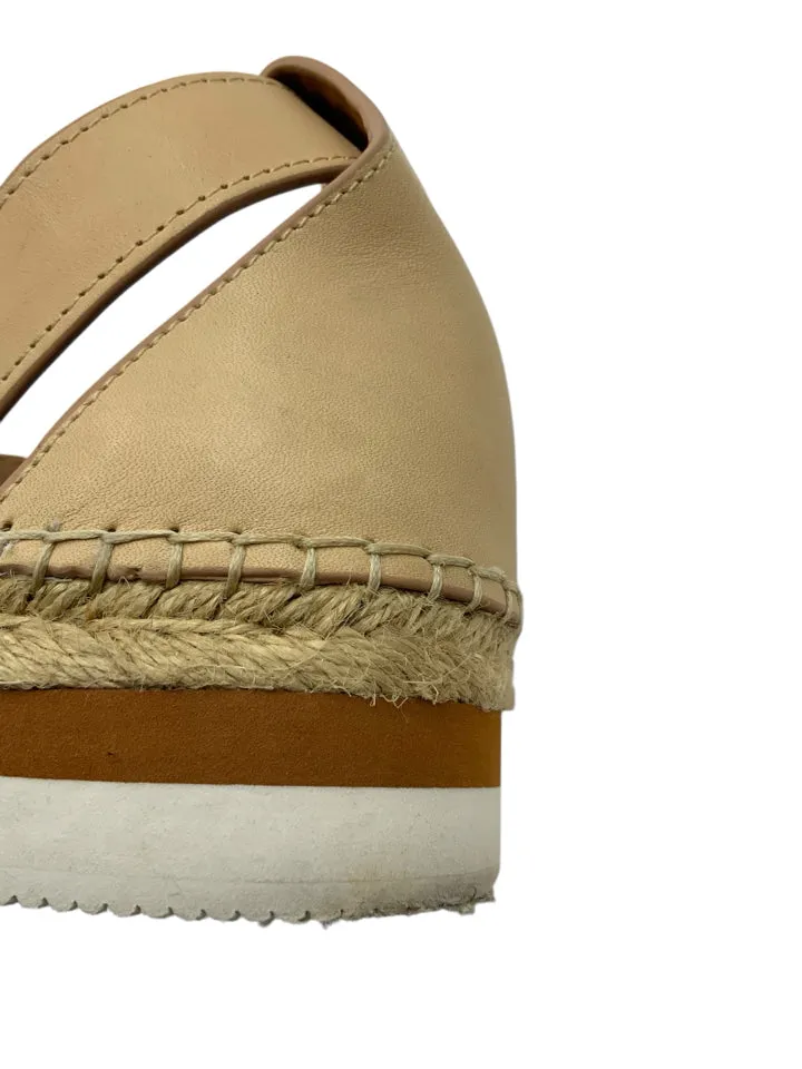 See By Chloe Glyn Flat Espadrille Sandal Women's Size 39 = US 8.5