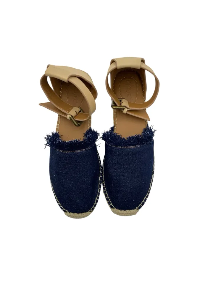 See By Chloe Glyn Flat Espadrille Sandal Women's Size 39 = US 8.5