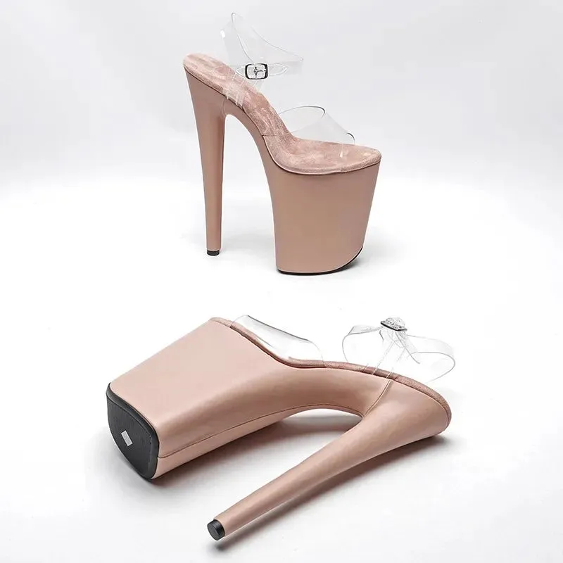 Sexy Stiletto Sandals Platform Women Shoes Sexy Dance Shoes 23 CM High Heels Sandals