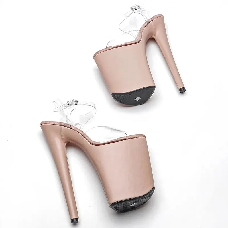 Sexy Stiletto Sandals Platform Women Shoes Sexy Dance Shoes 23 CM High Heels Sandals