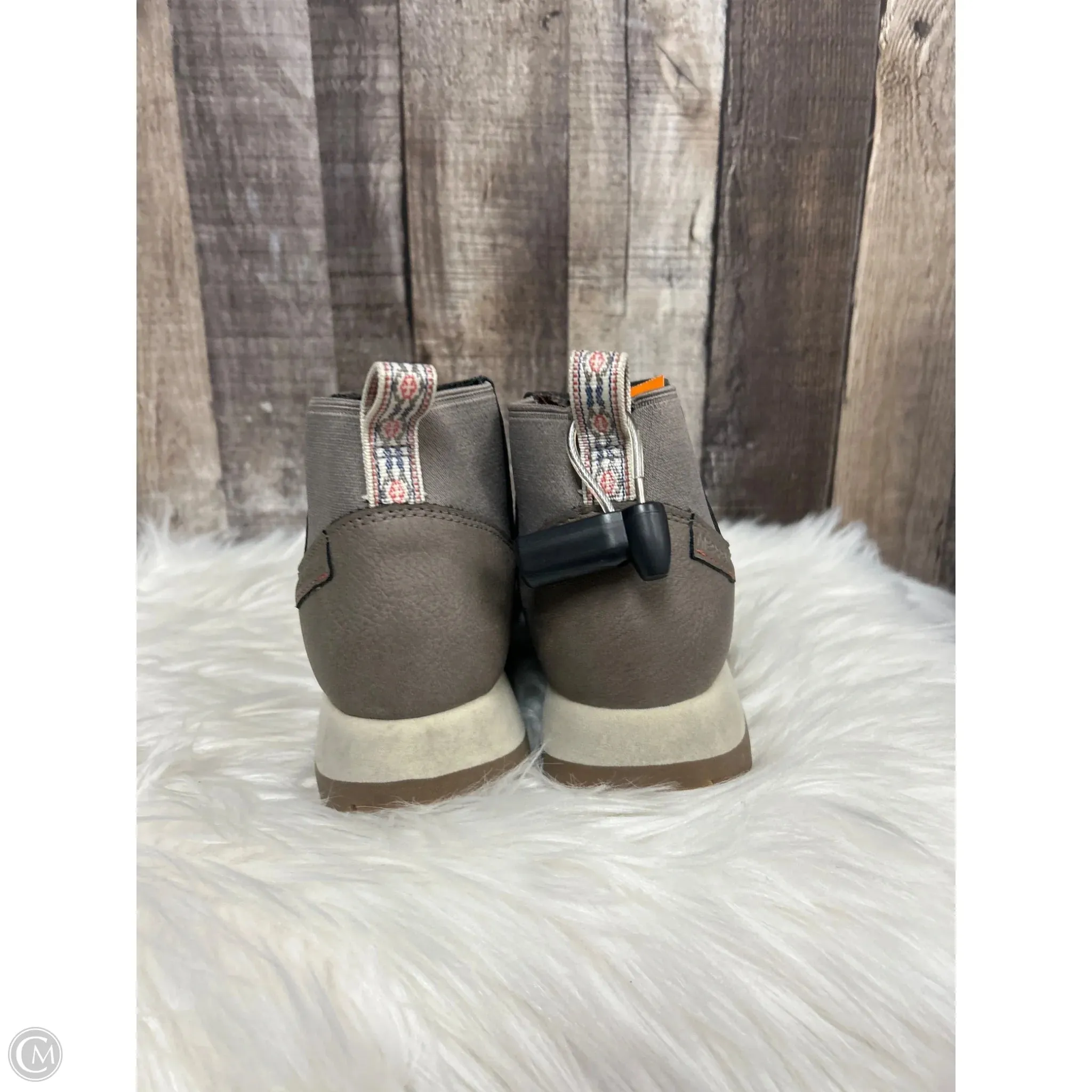 Shoes Heels Platform By Merrell In Grey, Size: 7