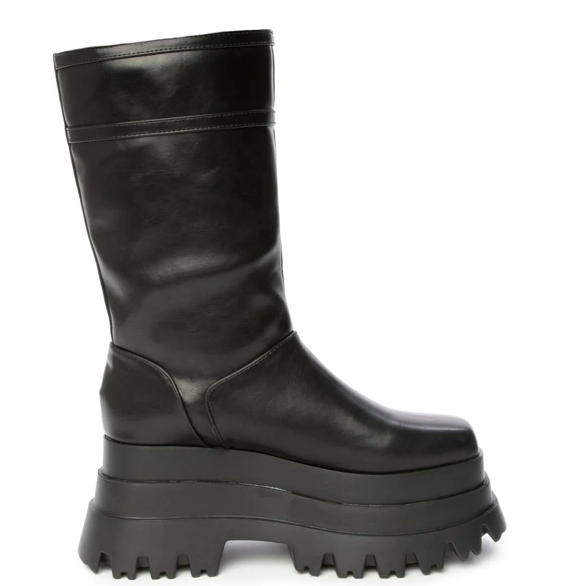 Sky High Black Platform Boot