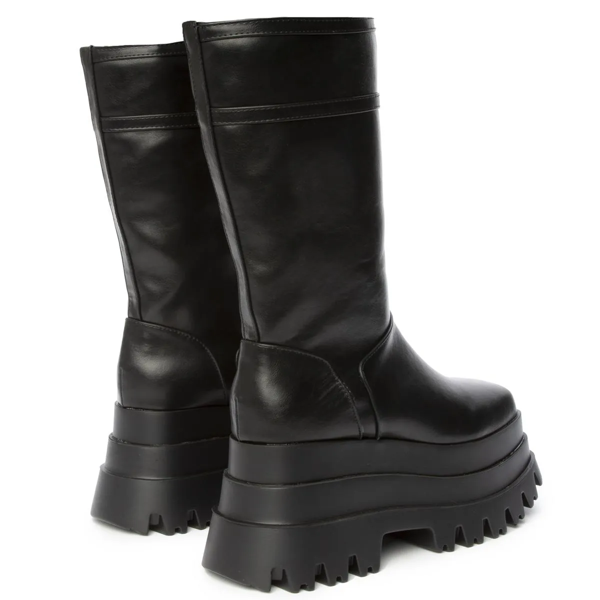 Sky High Black Platform Boot