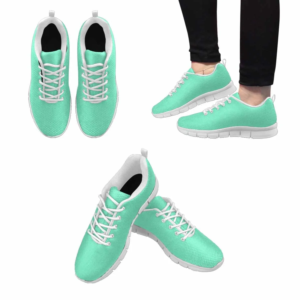 Sneakers for Men - Aquamarine Green - Running Shoes by inQue.Style