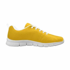 Sneakers for Men - Golden Yellow - Canvas Mesh Athletic Running Shoes by inQue.Style