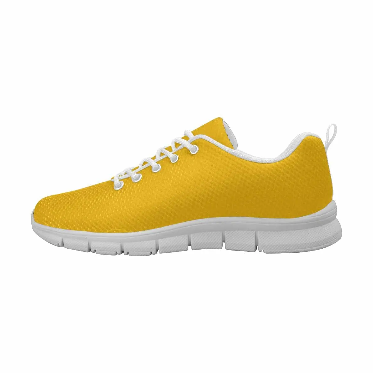 Sneakers for Men - Golden Yellow - Canvas Mesh Athletic Running Shoes by inQue.Style
