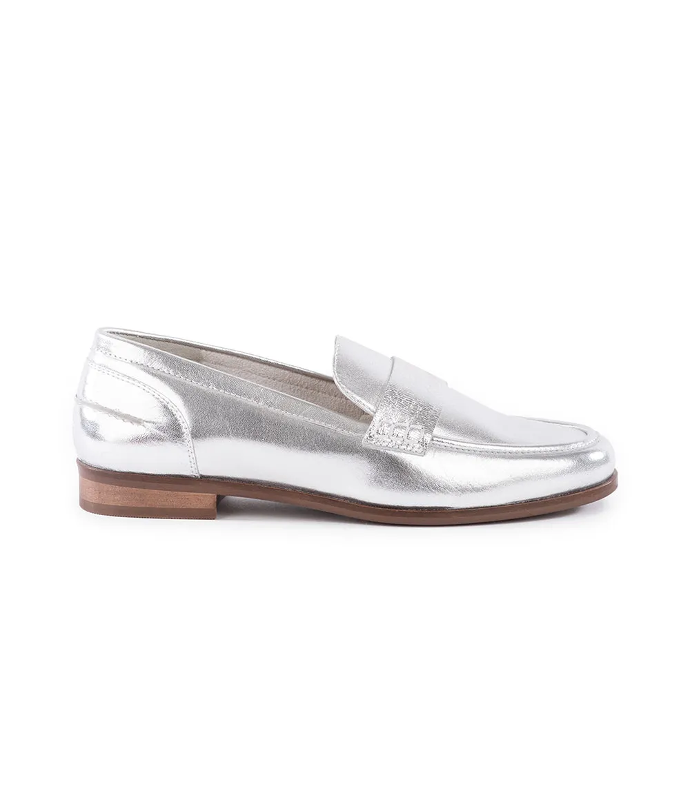 Sooner Or Later Metallic Penny Loafers