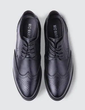 Speckled Wingtip Oxford Dress Shoes