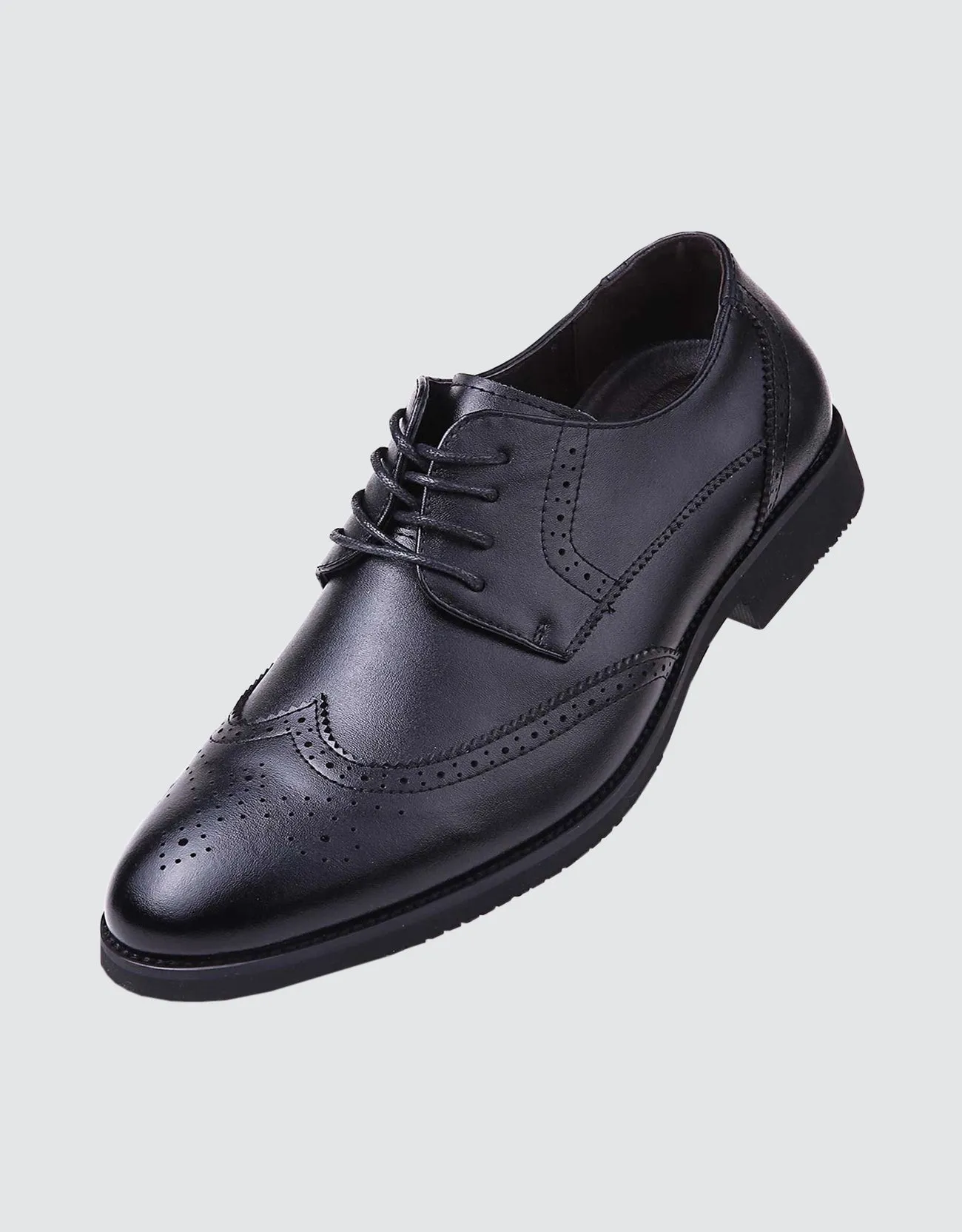 Speckled Wingtip Oxford Dress Shoes