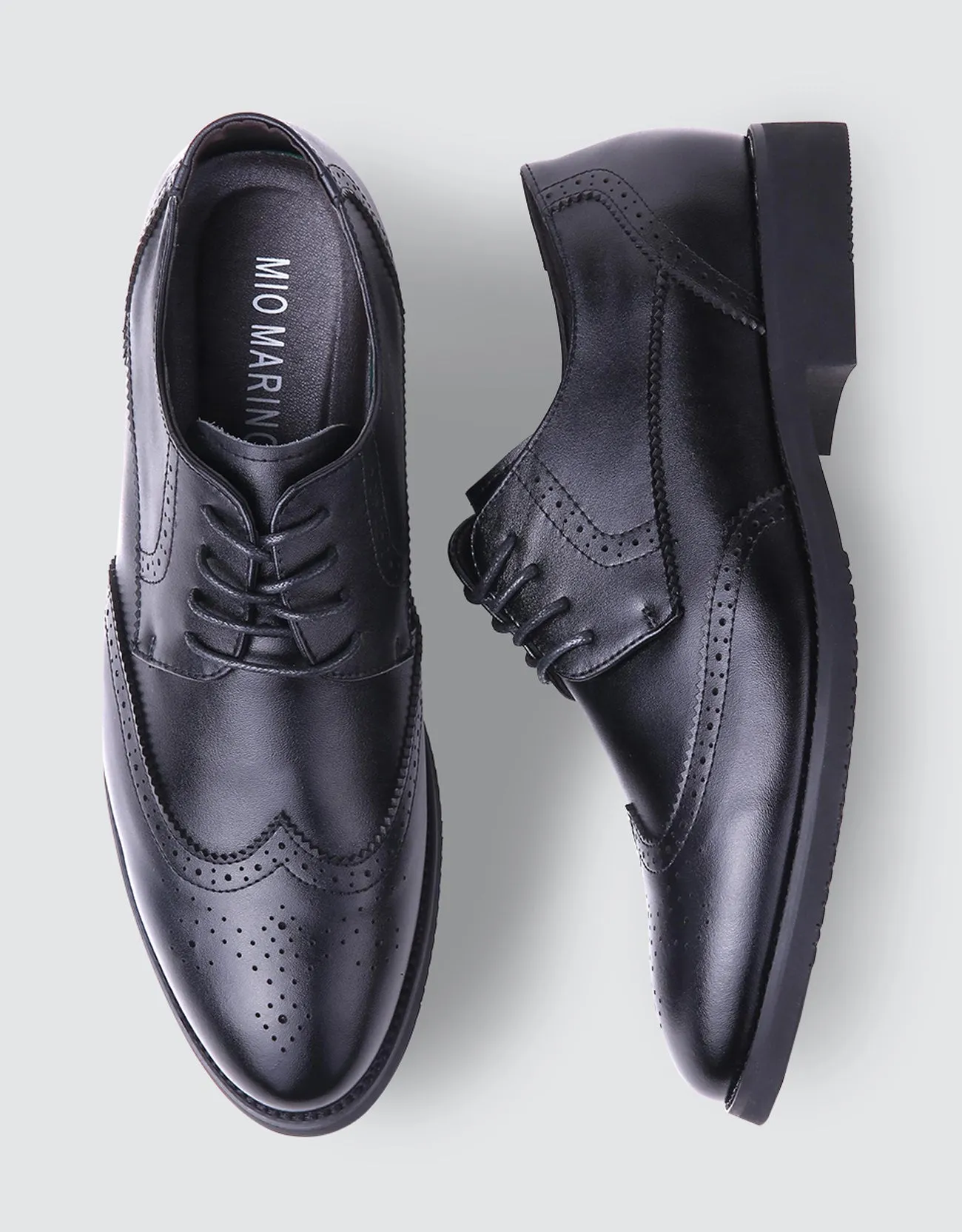 Speckled Wingtip Oxford Dress Shoes