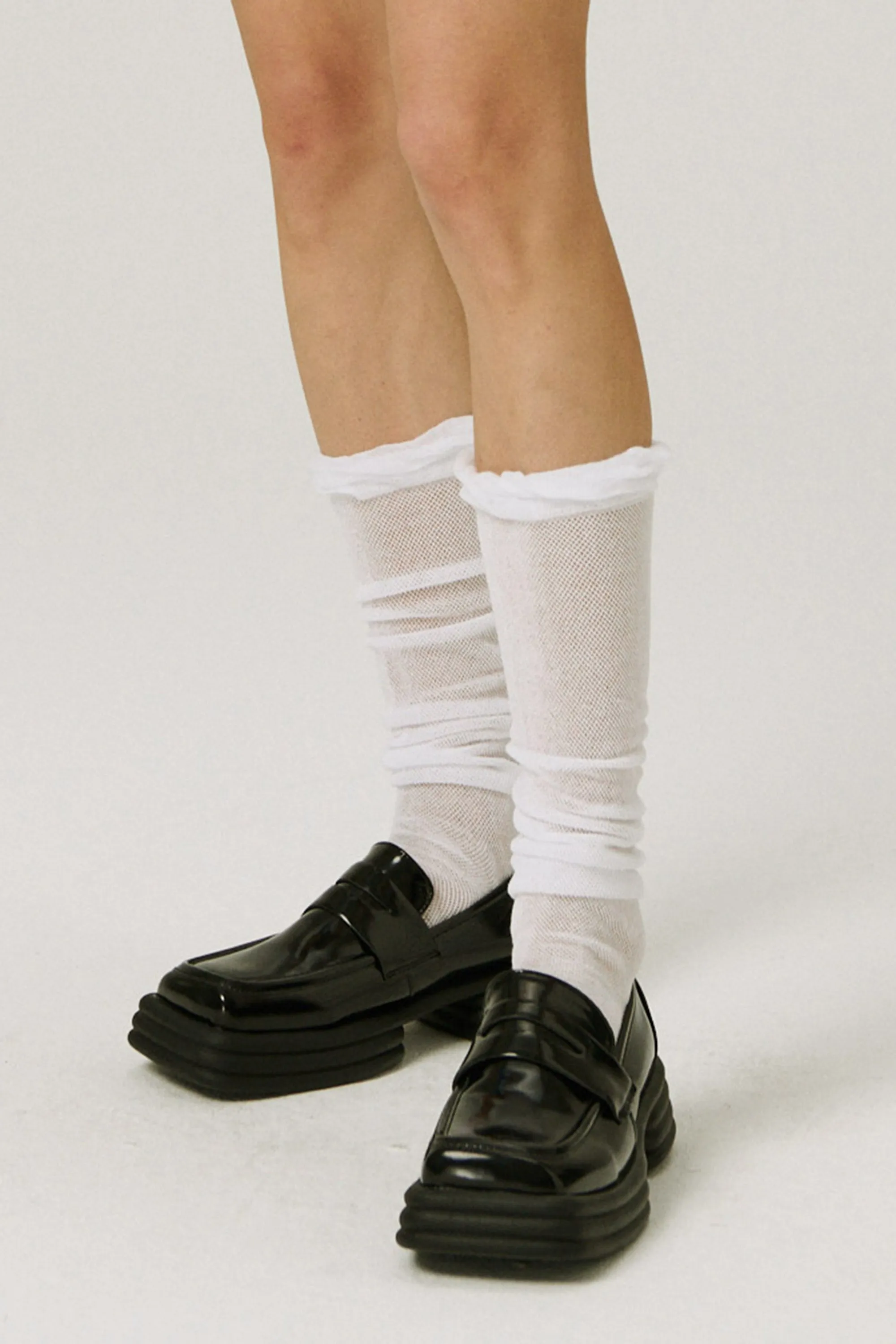 Squared Toe Chunky Loafers