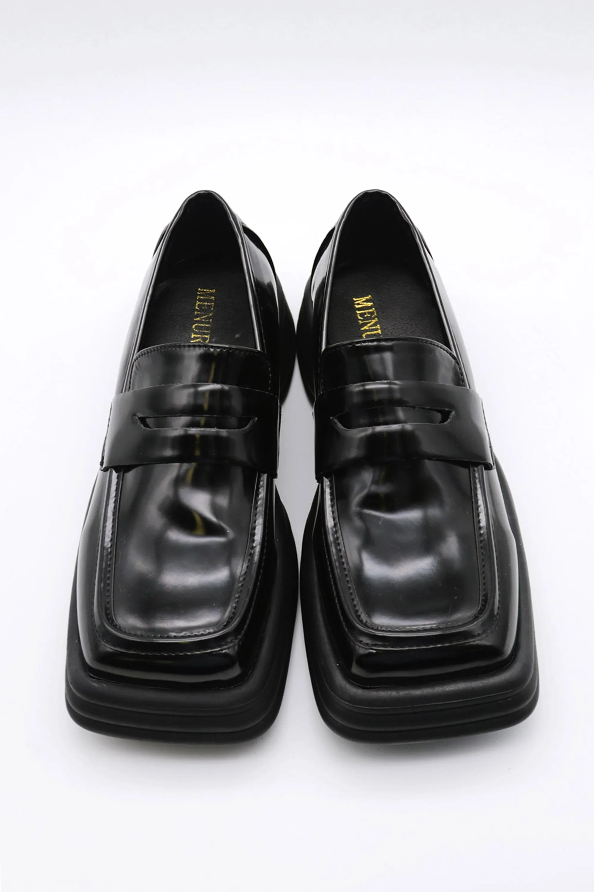 Squared Toe Chunky Loafers