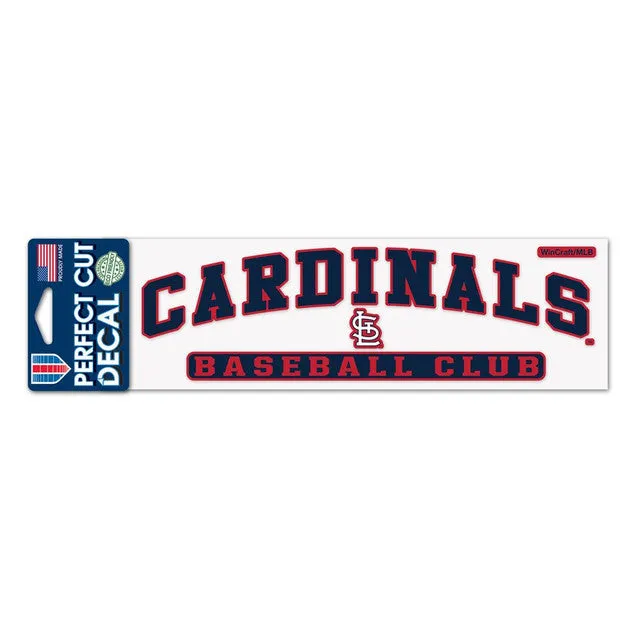 St. Louis Cardinals Decal 3x10 Perfect Cut Color