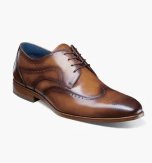 Stacy Adams Brayden Wingtip Oxford - Tan