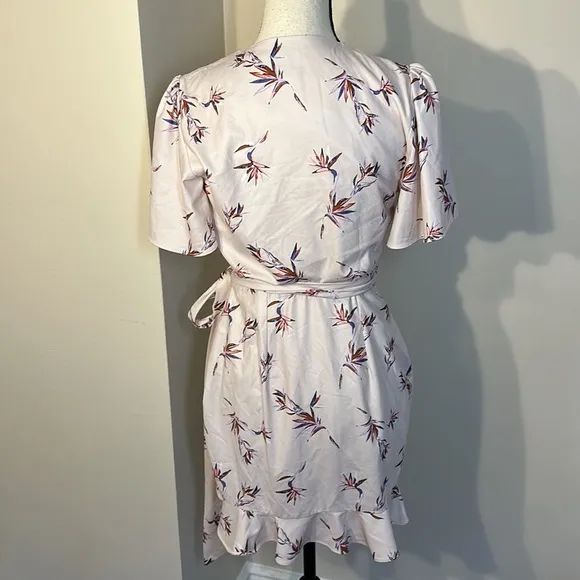 Stylestalker Penny Mini Dress Pale Pink Floral Wrap