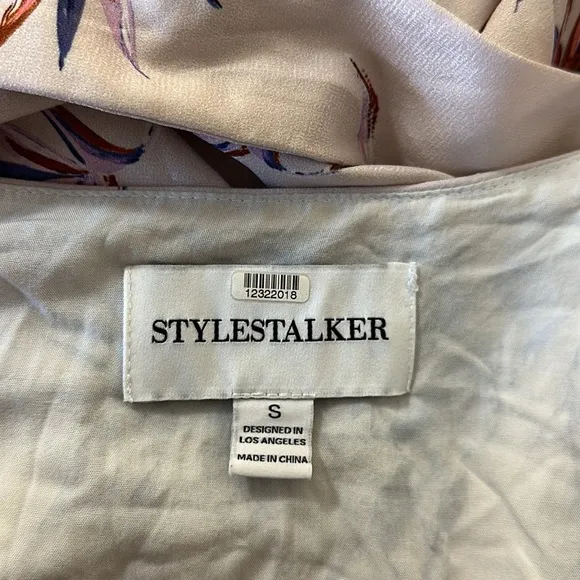Stylestalker Penny Mini Dress Pale Pink Floral Wrap