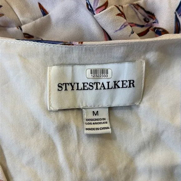 Stylestalker Penny Mini Dress Pale Pink Floral Wrap