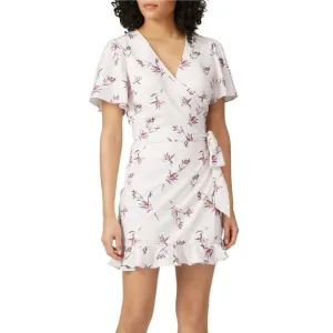 Stylestalker Penny Mini Dress Pale Pink Floral Wrap