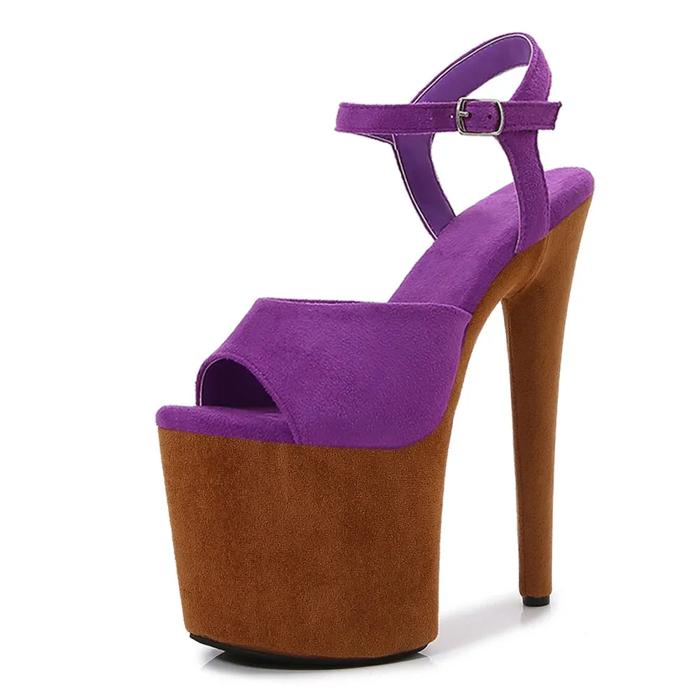 Super High Women Shoes Sexy Show Sandals 20 CM High Heels