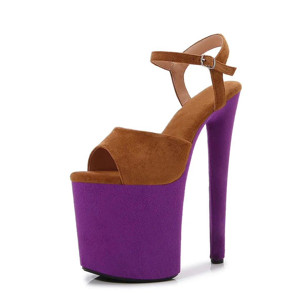 Super High Women Shoes Sexy Show Sandals 20 CM High Heels