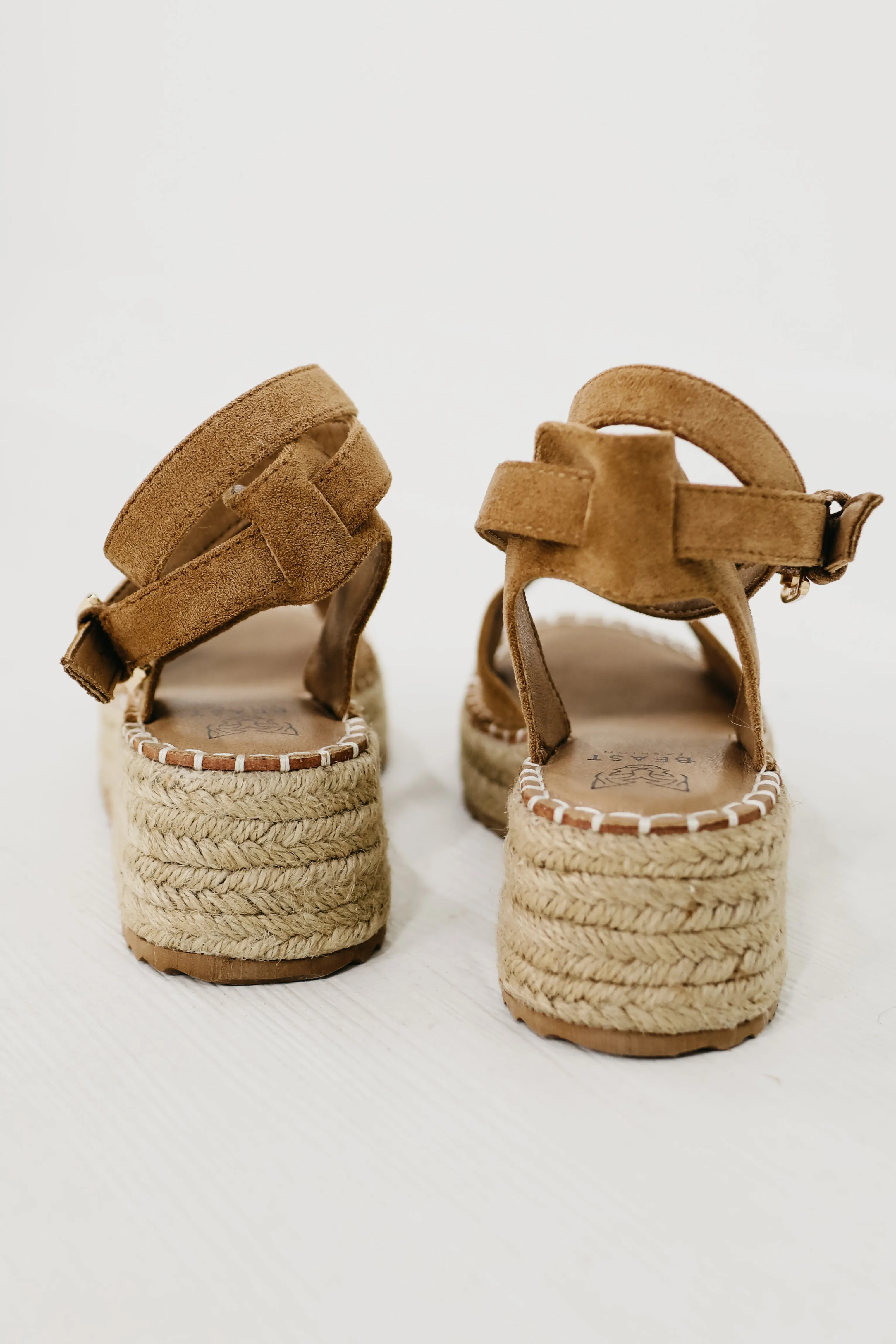 The Everly Platform Sandal  - Taupe - FINAL SALE