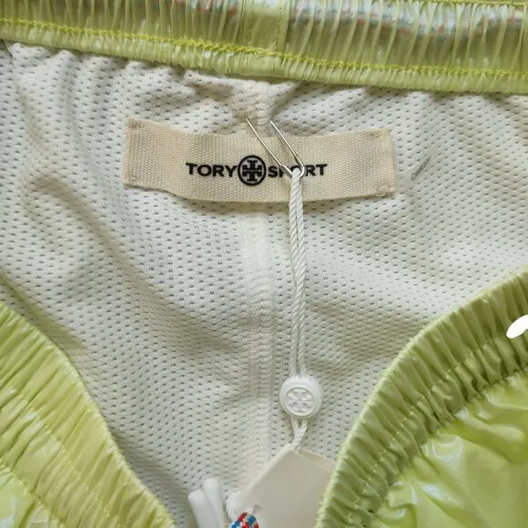 Tory Burch Tory Sport Iridescent Taffeta Running Shorts NWT