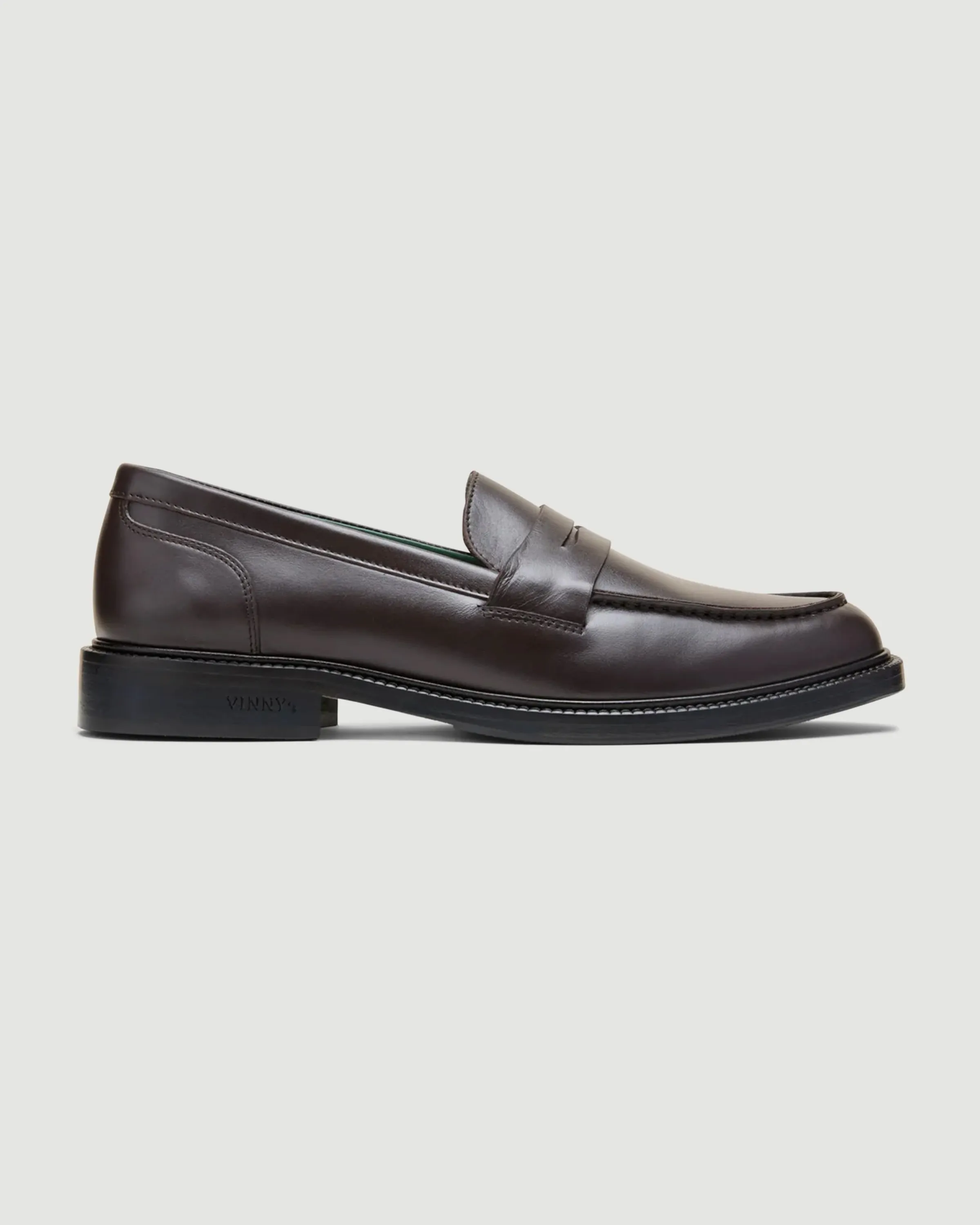 Townee Penny Loafer Dark Brown Leather