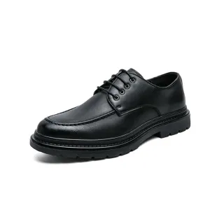 TrendMann Herren Oxford-Schuhe mit dicken Sohlen