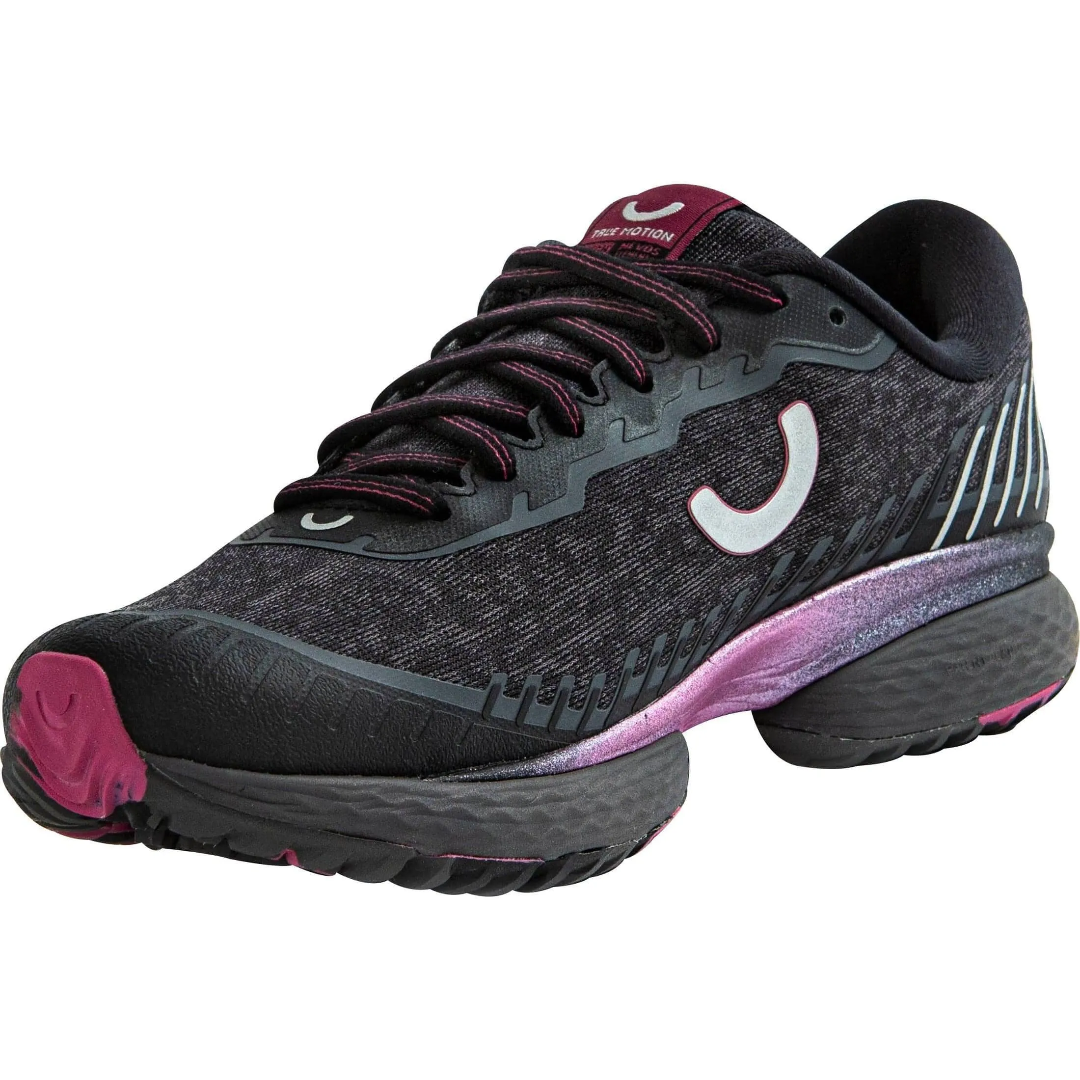 True Motion U-Tech Nevos Elements Womens Running Shoes - Black
