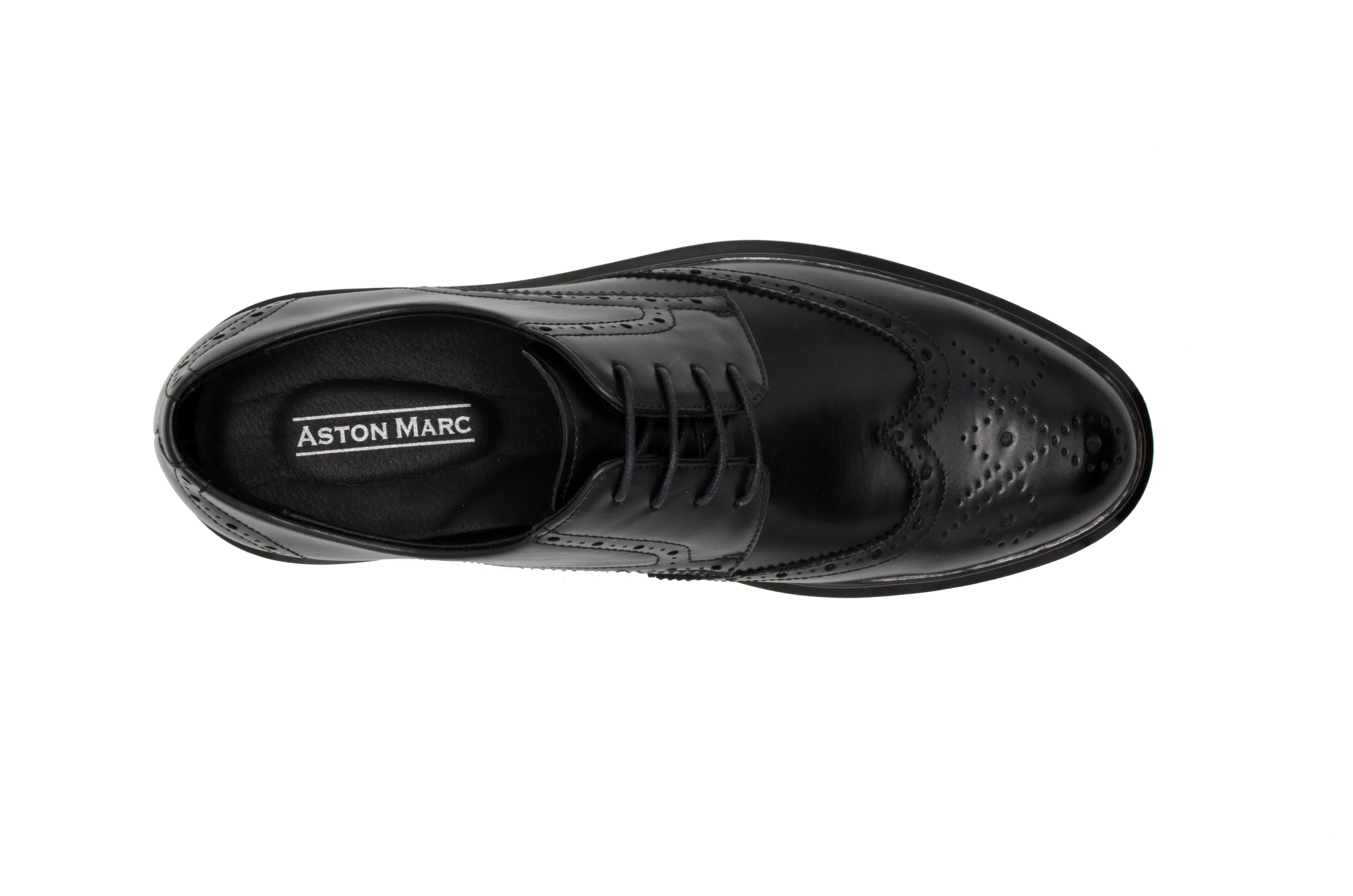 Tuscan Wingtip Dress Shoes - Black