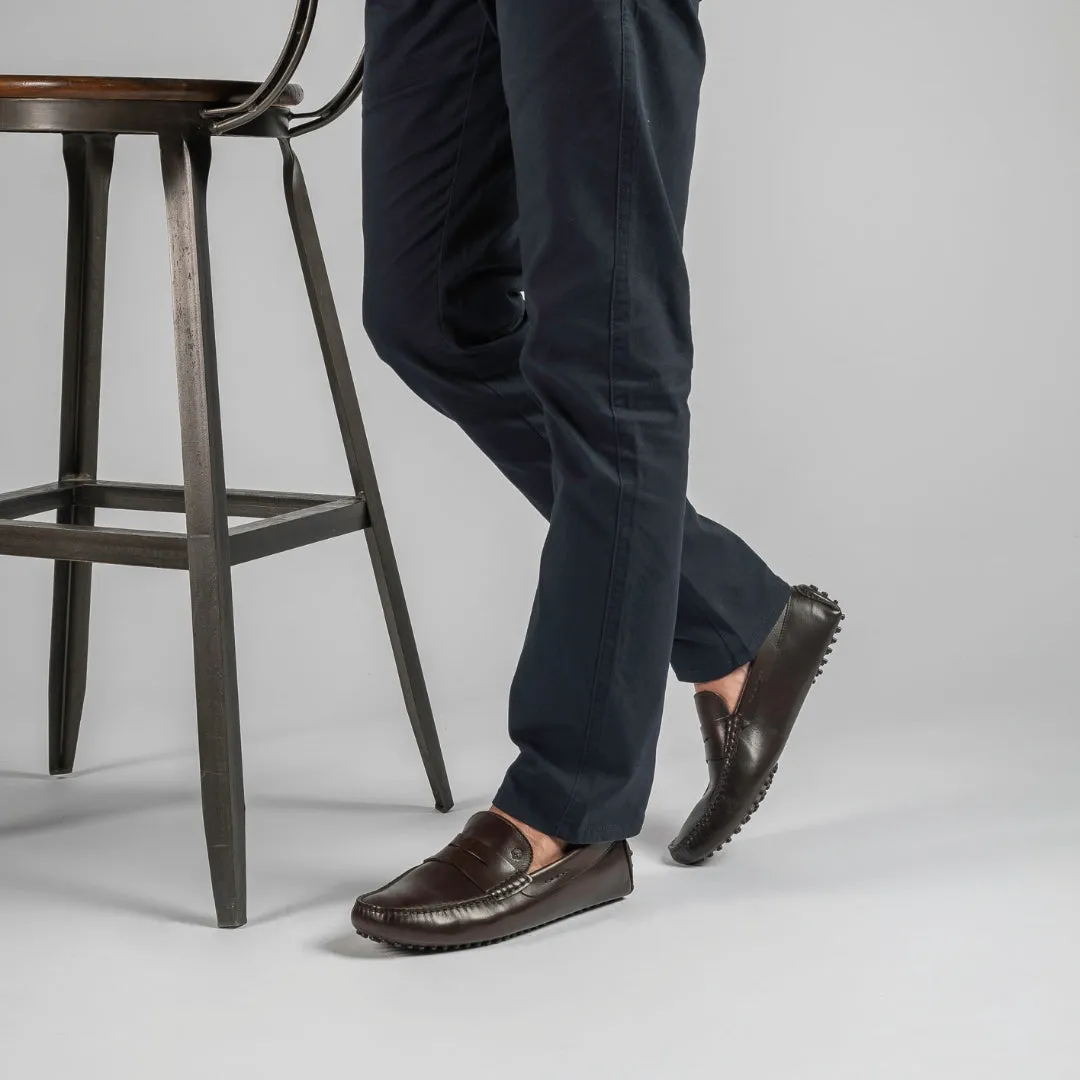 Victor Leather Driver | Brown