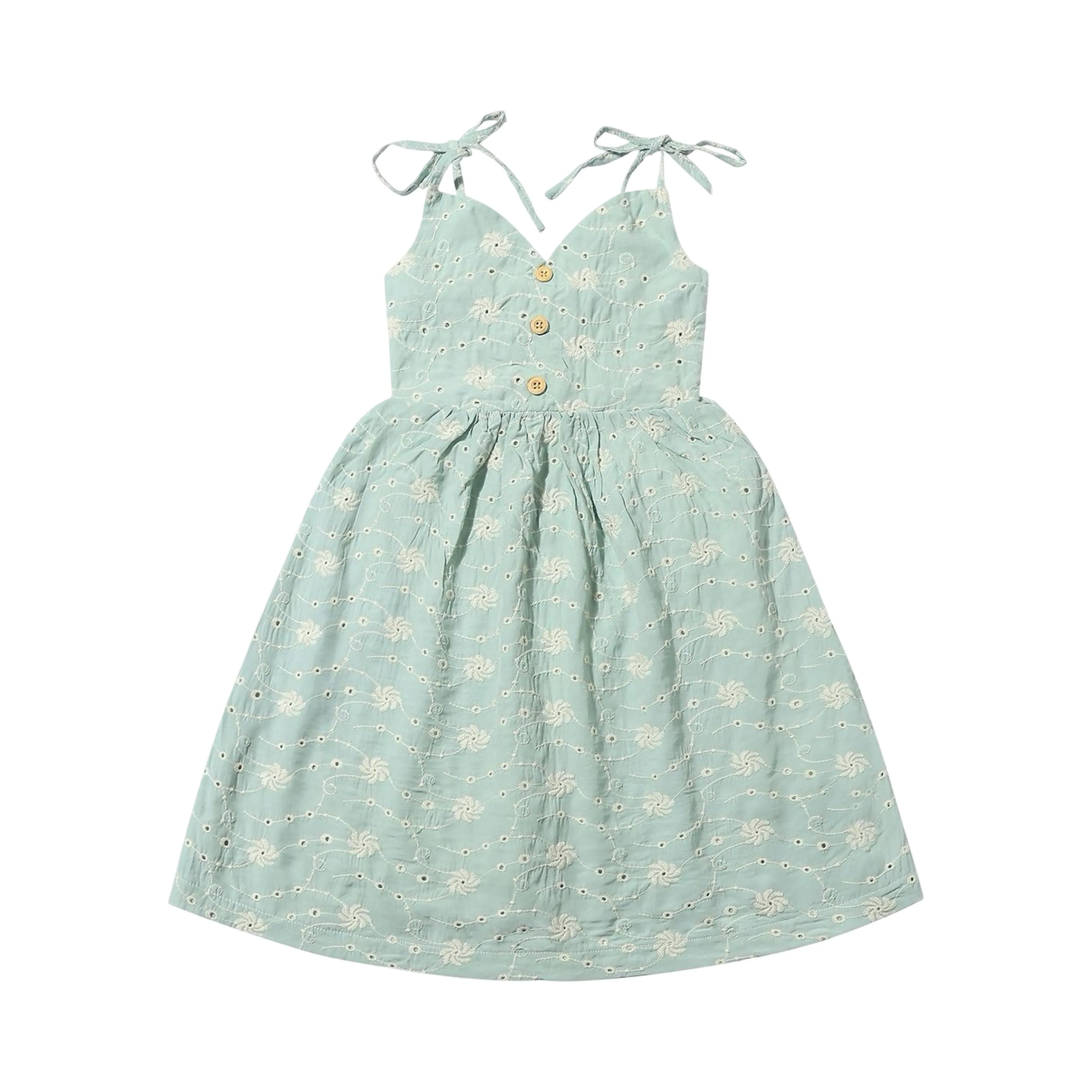 Vignette Penny Dress - Blue Dandelion Eyelet