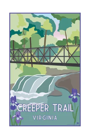 Virginia Creeper Trail Spring Nature Travel Print 11 x 17