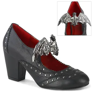 VIVIKA-32  Black Vegan Leather