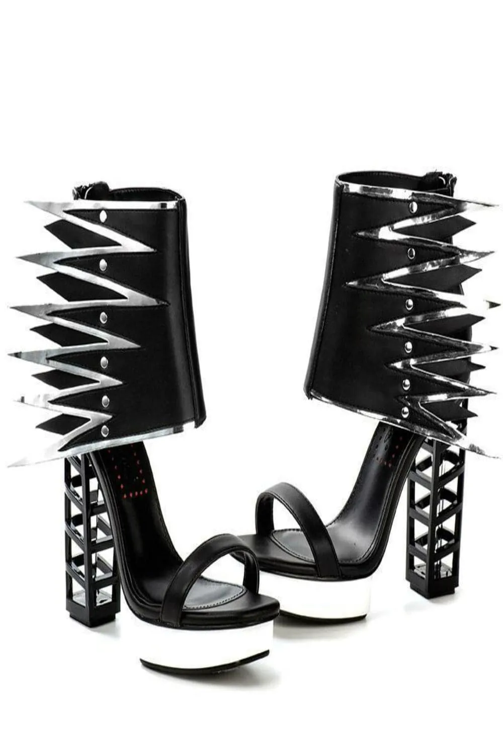 Winged You In High Chunky Heel Platform Sandals