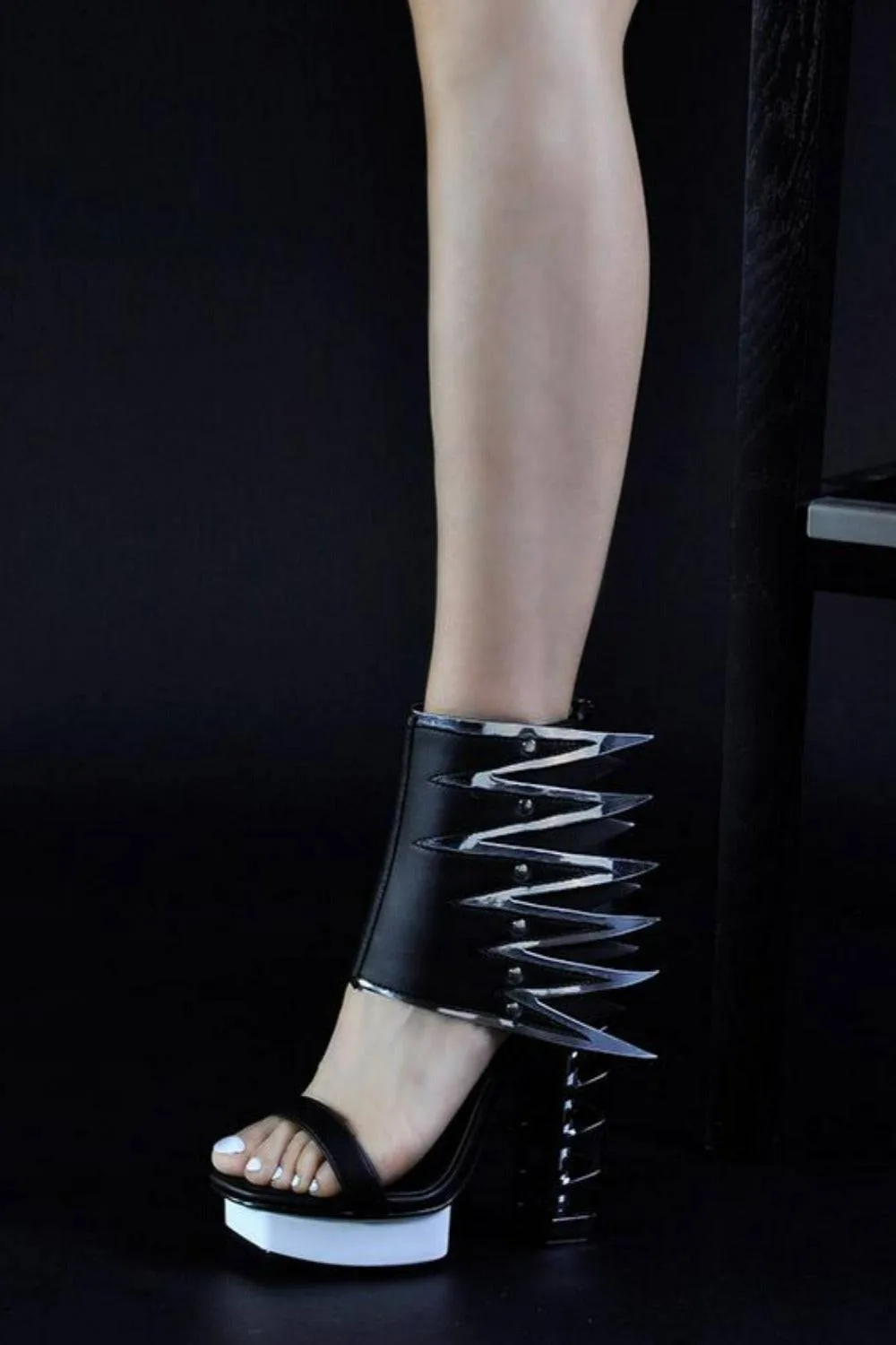 Winged You In High Chunky Heel Platform Sandals